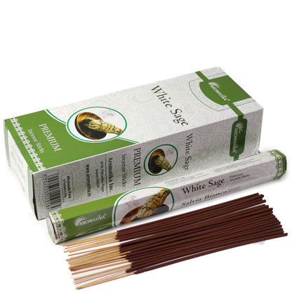 Aromatika Charcoal Free Hex Incense - White Sage - Vivid Aromas UK