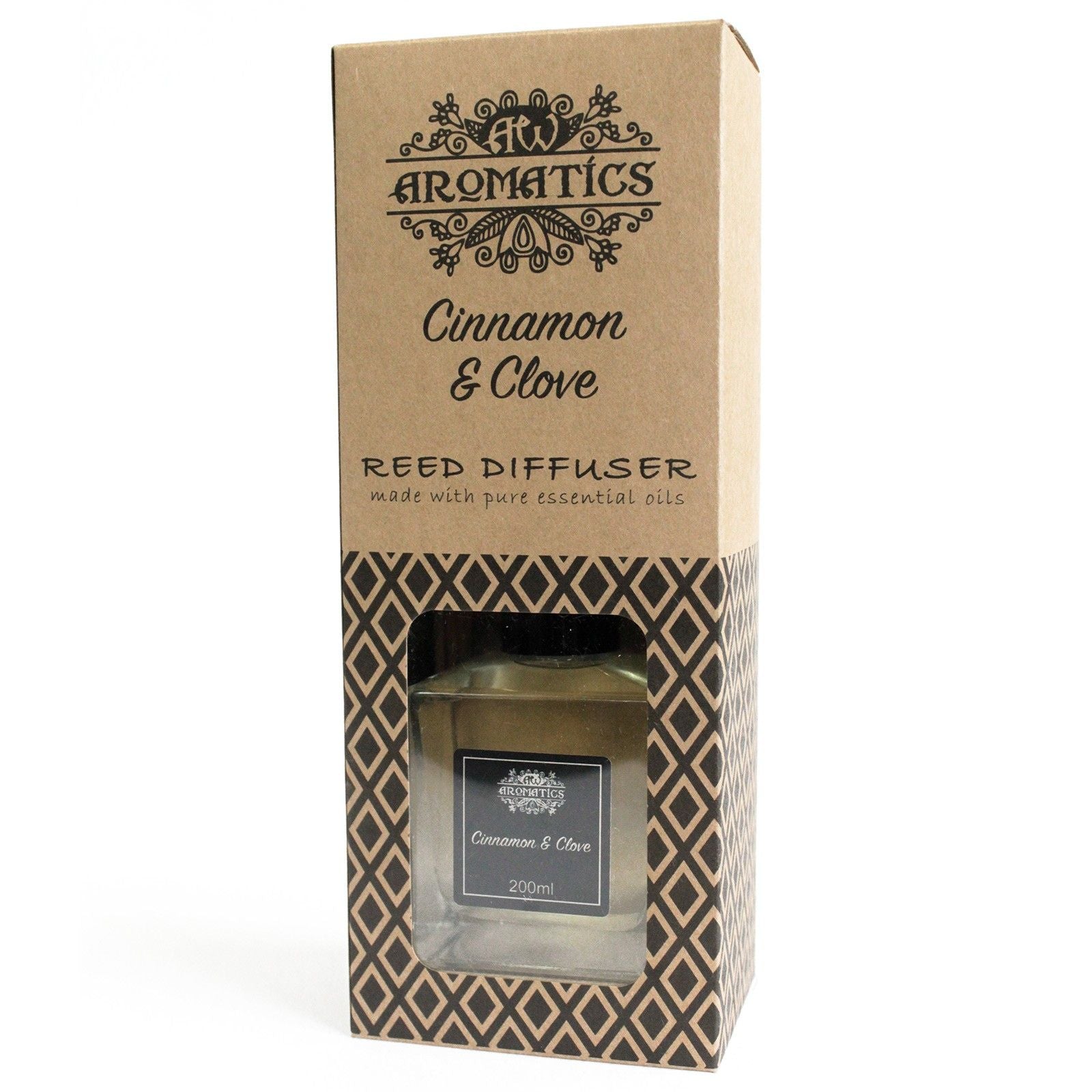 200ml Cinnamon & Clove Essential Oil Reed Diffuser - Vivid Aromas UK
