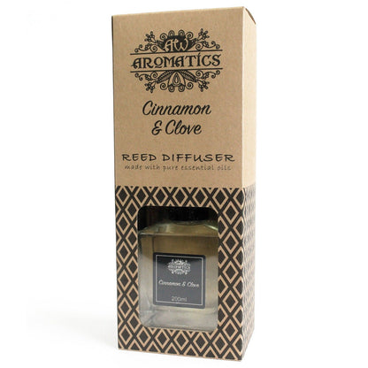200ml Cinnamon & Clove Essential Oil Reed Diffuser - Vivid Aromas UK