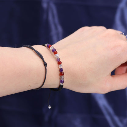 Zodiac Crystal Candle with Gemstone Bracelet - Virgo - Vivid Aromas UK