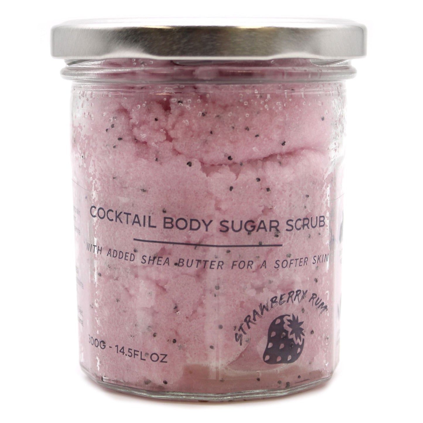 Fragranced Sugar Body Scrub - Strawberry Rum 300g - Vivid Aromas UK