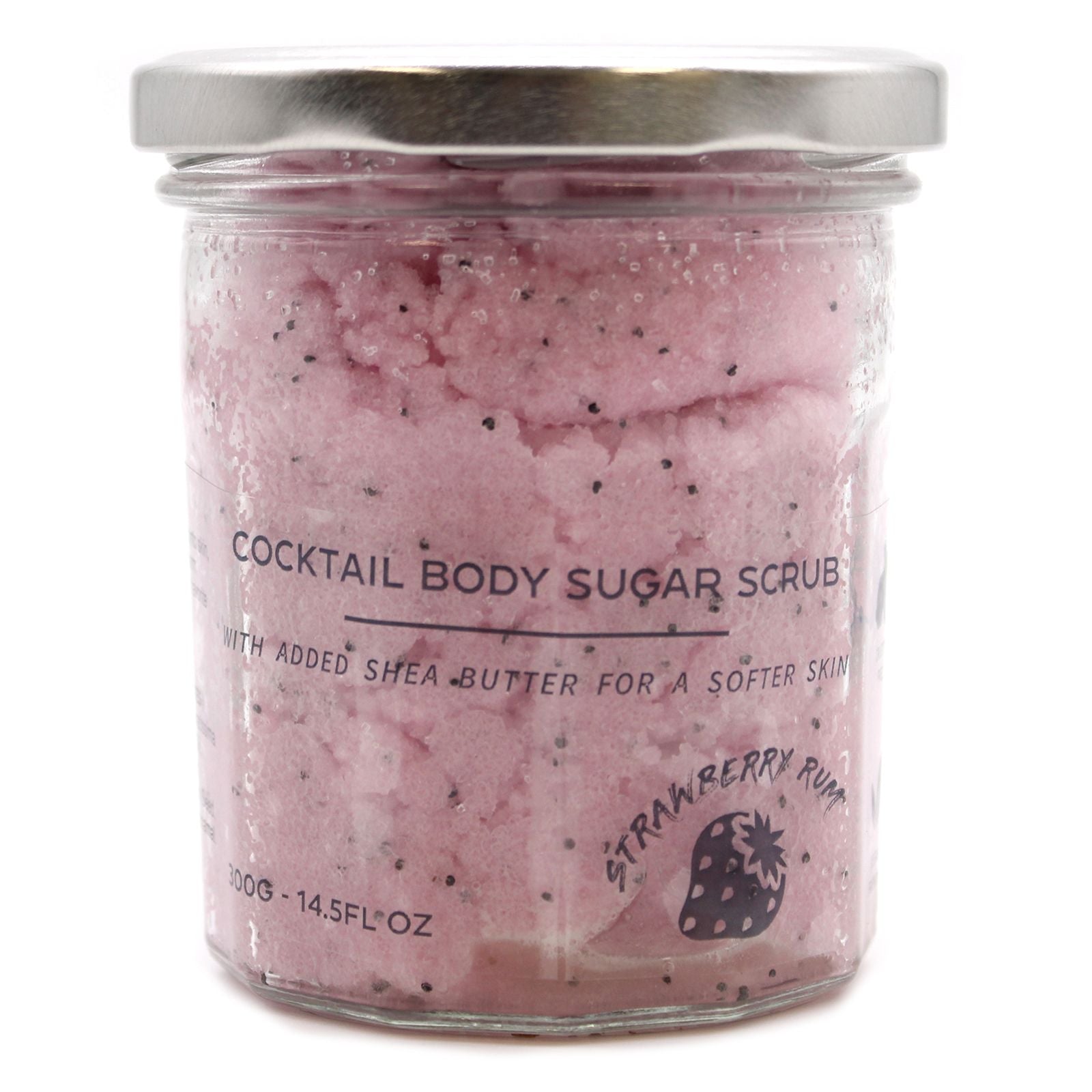 Fragranced Sugar Body Scrub - Strawberry Rum 300g - Vivid Aromas UK