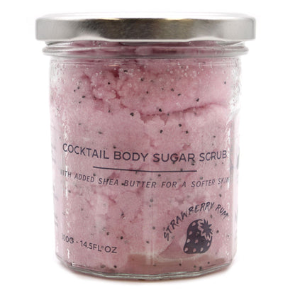 Fragranced Sugar Body Scrub - Strawberry Rum 300g - Vivid Aromas UK