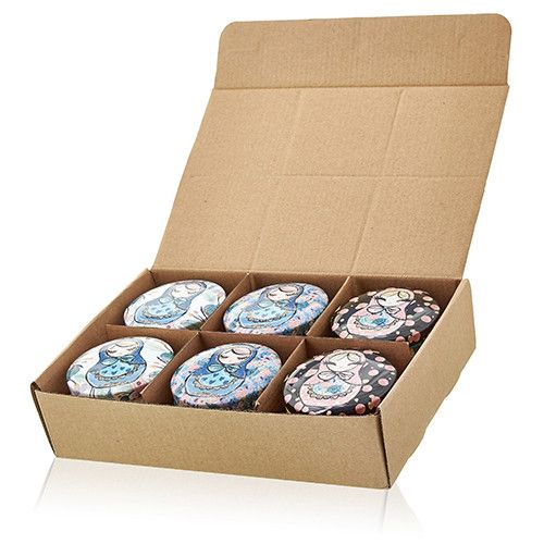 Art Tin Candle - Assorted Design - Russian Dolls - Dolly Blue - Vivid Aromas UK
