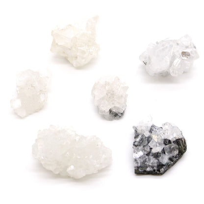 White Apophyllite Clusters 20-30mm - Vivid Aromas UK