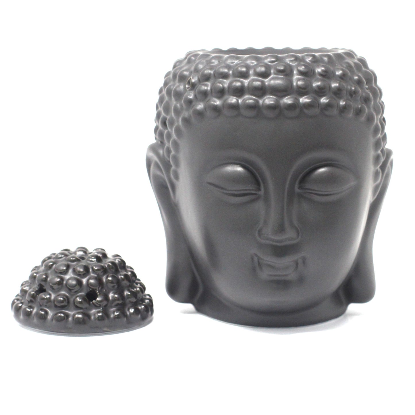 Buddah Head Oil Burner - Dark Brown - Vivid Aromas UK
