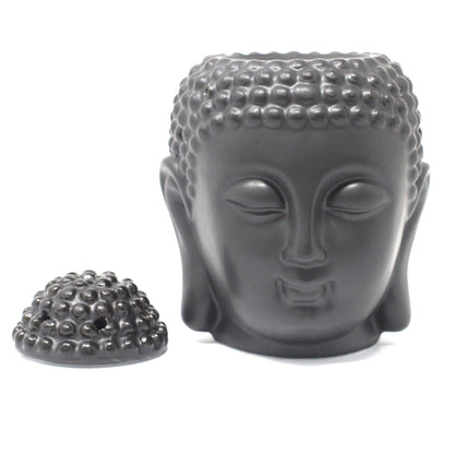 Buddah Head Oil Burner - Dark Brown - Vivid Aromas UK