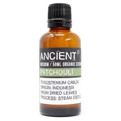 Patchouli Organic Essential Oil 50ml - Vivid Aromas UK