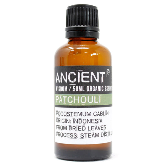 Patchouli Organic Essential Oil 50ml - Vivid Aromas UK
