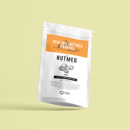 Healing Incense Powder - Nutmeg 100gm - Vivid Aromas UK