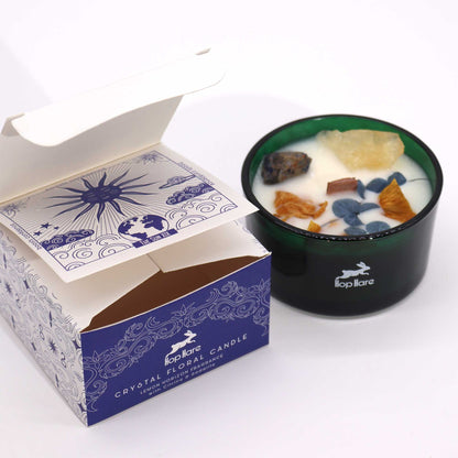 Hop Hare Crystal Magic Flower Candle - The Sun - Vivid Aromas UK