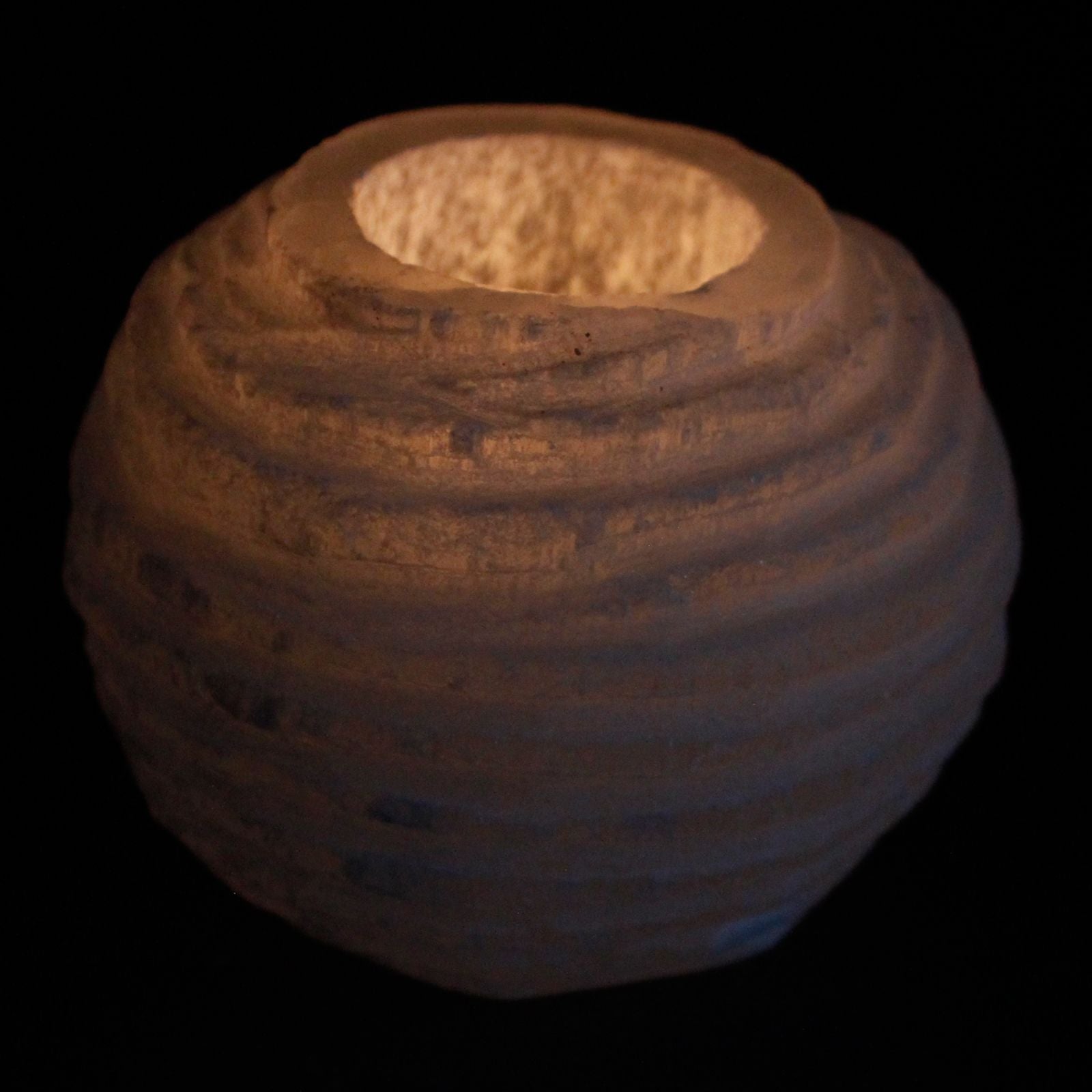 Selenite Snowball Candle Holder - 8 cm - Vivid Aromas UK