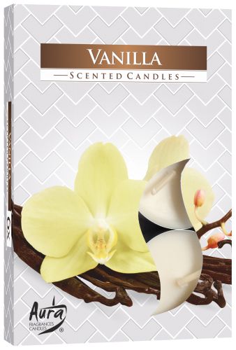 Set of 6 Scented Tealights - Vanilla - Vivid Aromas UK