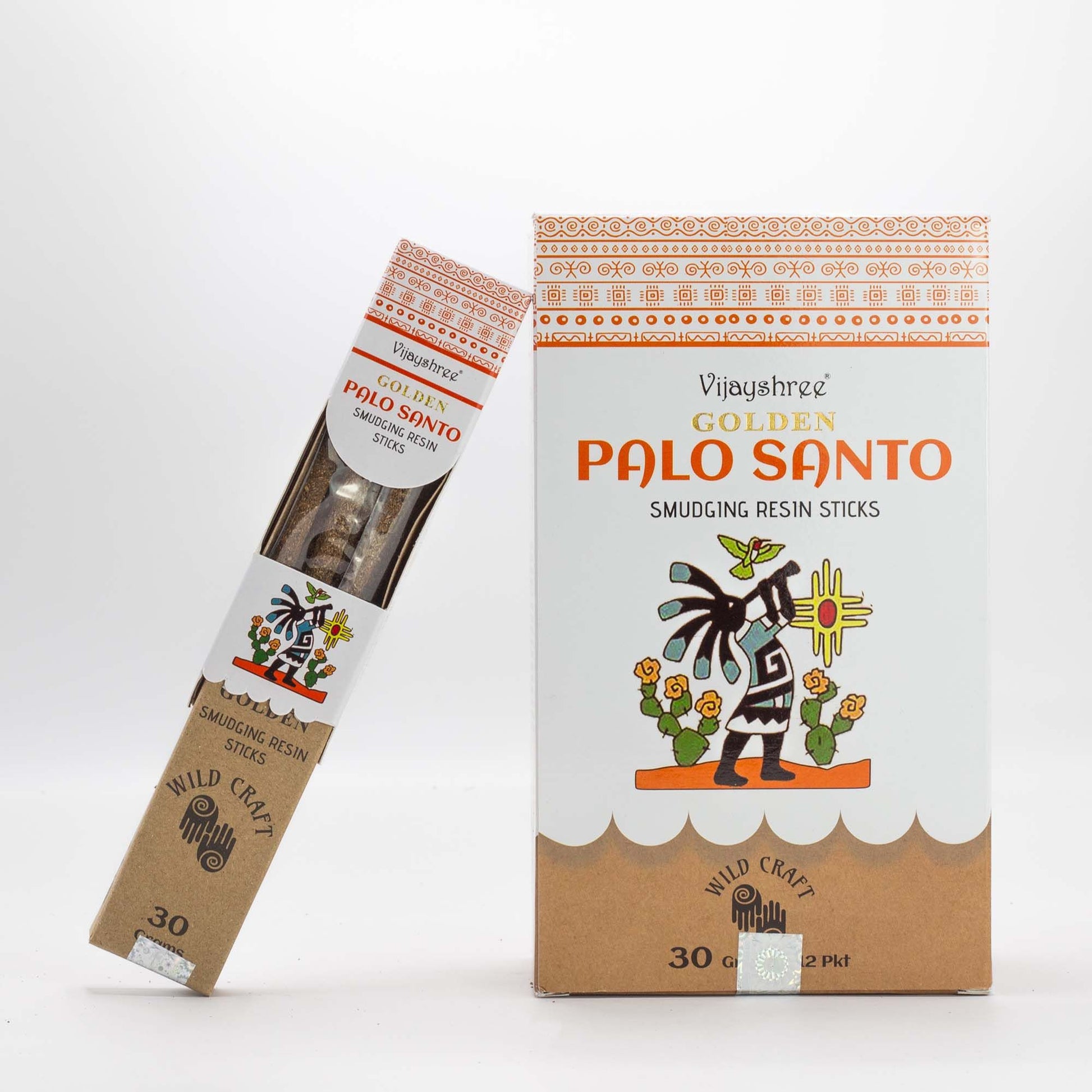 Golden Palo Santo Smudging Resin Sticks – 30g - Vivid Aromas UK