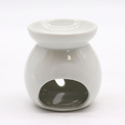 Sm Classic White Oil Burner - Tree Cut-out - Vivid Aromas UK