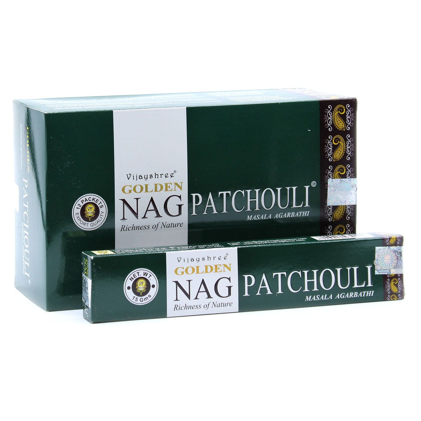 15g Golden Nag - Patchouli Incense - Vivid Aromas UK