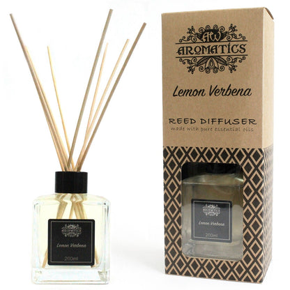 200ml Lemon Verbena Essential Oil Reed Diffuser - Vivid Aromas UK