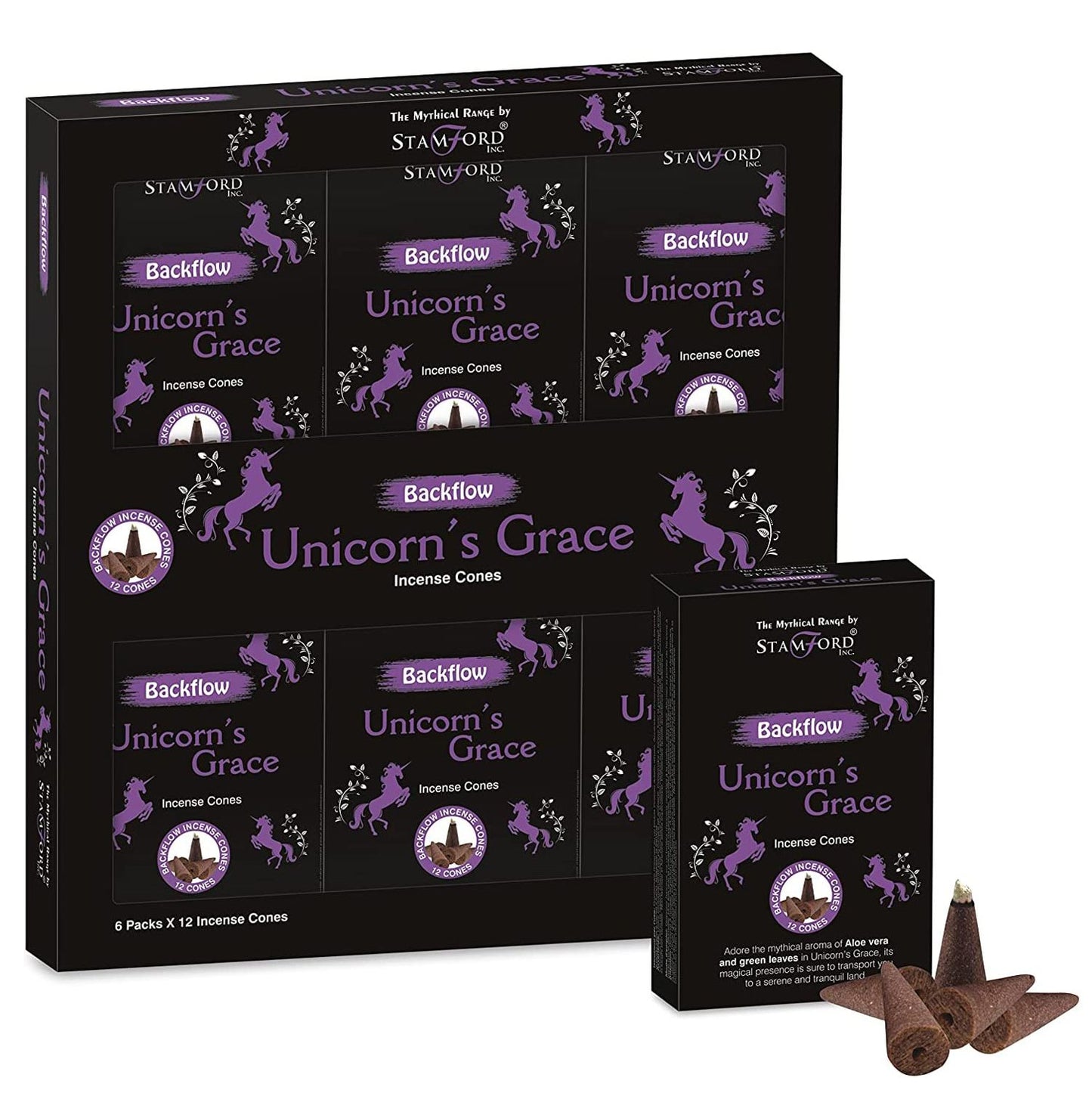 Mythical Backflow Cones - Unicorn Grace - Vivid Aromas UK