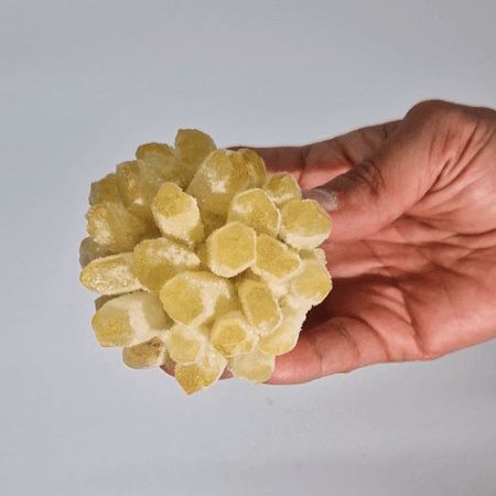 Natural Quartz Cluster - Yellow Ghost Quartz - Vivid Aromas UK