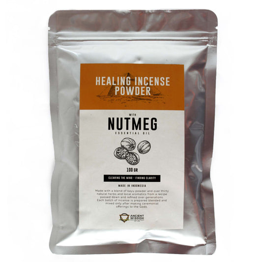 Healing Incense Powder - Nutmeg 100gm - Vivid Aromas UK