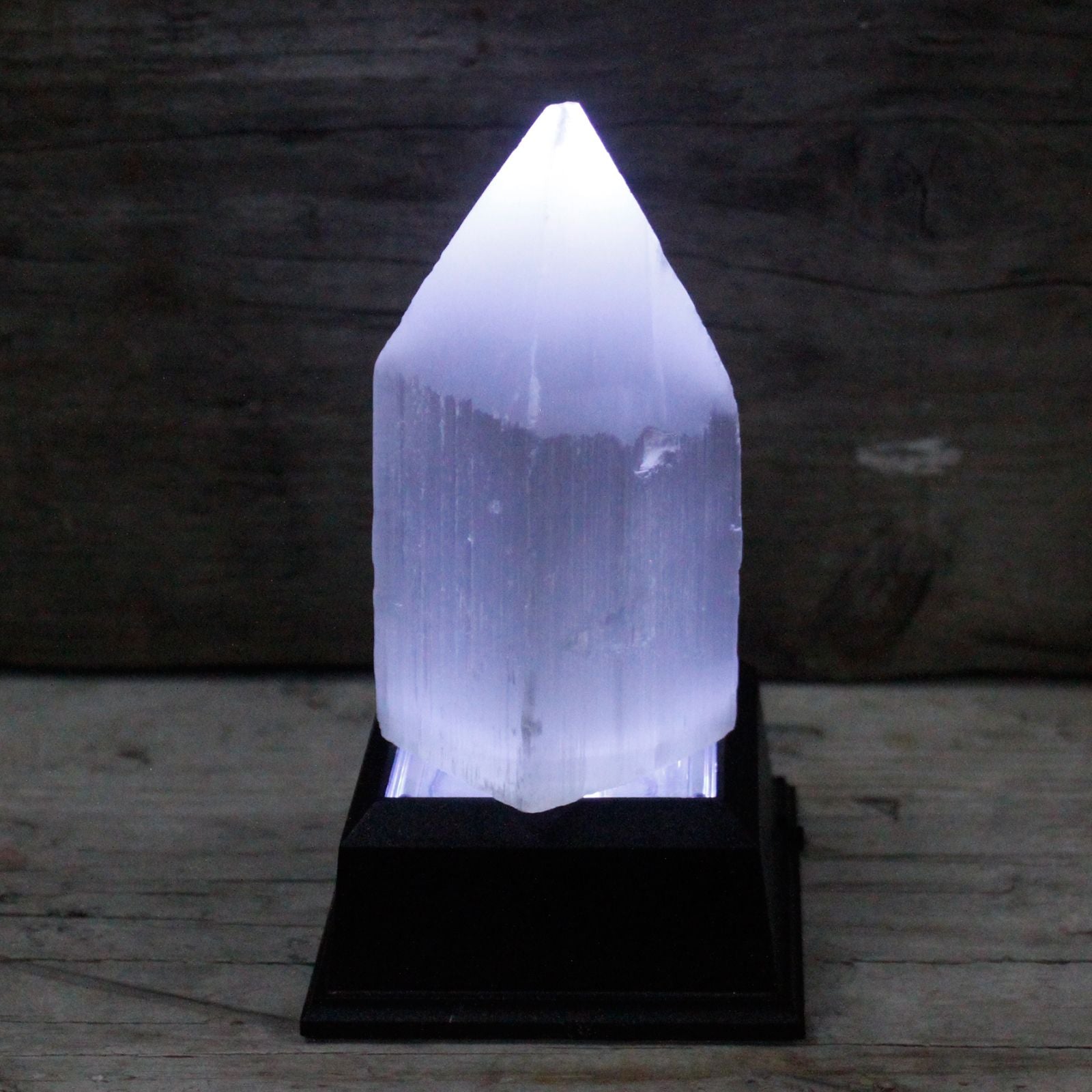 Selenite Pencil Point Tower - 10 cm - Vivid Aromas UK