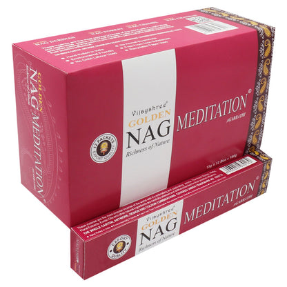 15g Golden Nag - Meditation Incense - Vivid Aromas UK
