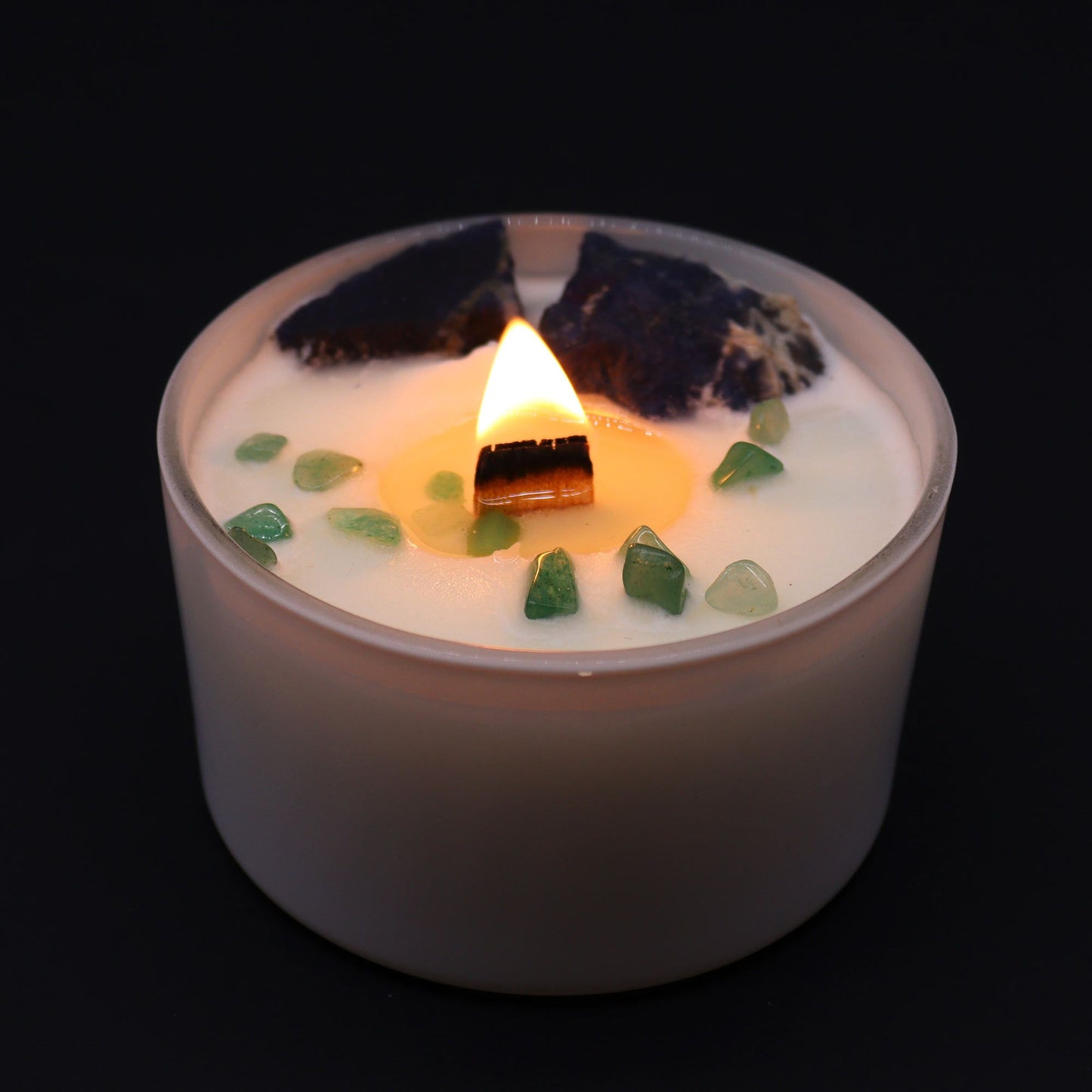 Chakra Crystal Candles - Throat Chakra - Vivid Aromas UK