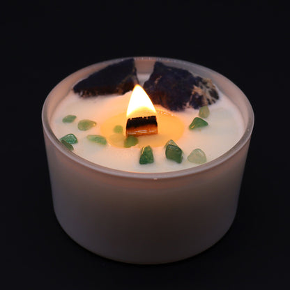 Chakra Crystal Candles - Throat Chakra - Vivid Aromas UK