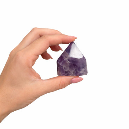 Gemstone Top Polished Points - Amethyst A grade (approx 5-6 pieces) - Vivid Aromas UK