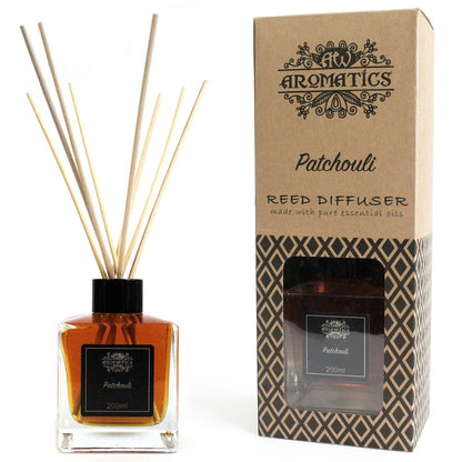 200ml Patchouli Essential Oil Reed Diffuser - Vivid Aromas UK