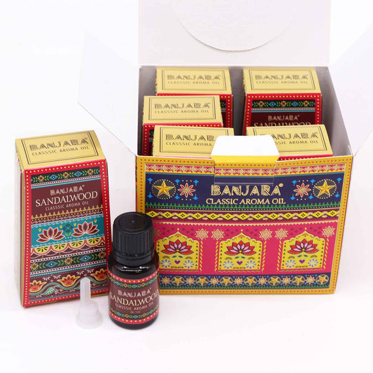 Banjara Indian Fragrance Oil 10ml - Sandalwood - Vivid Aromas UK