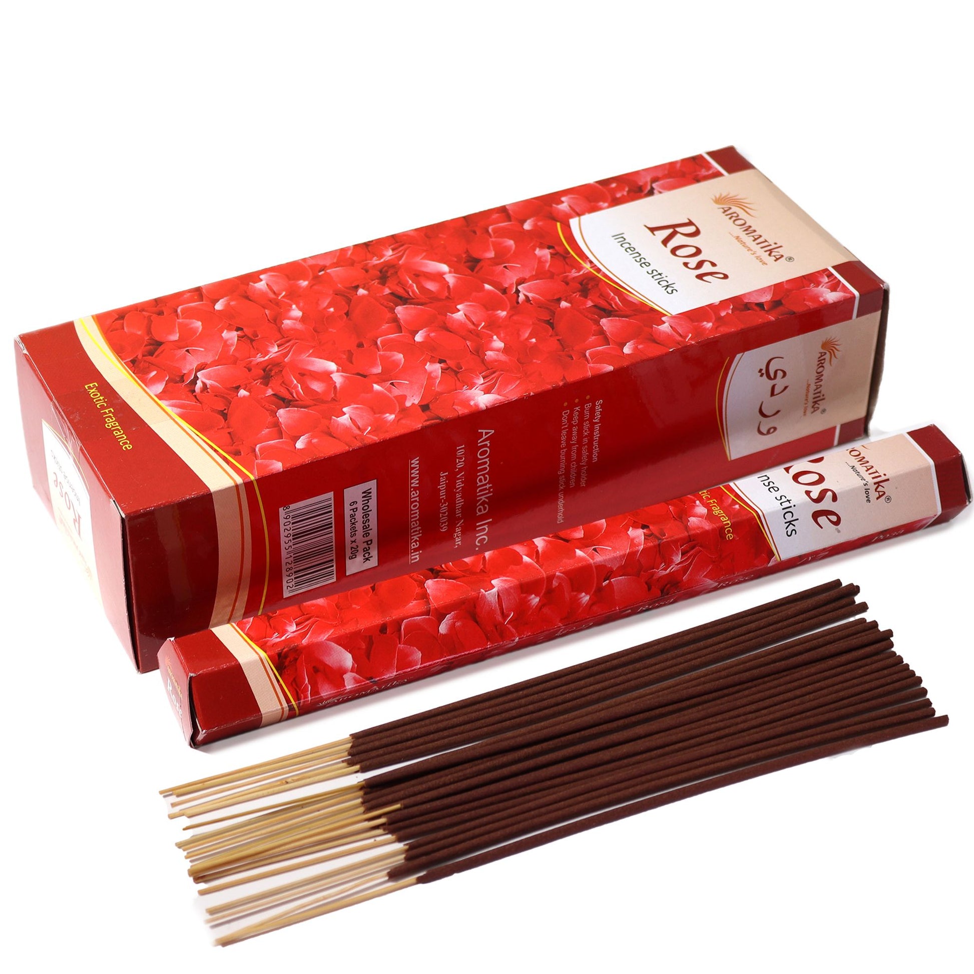 Aromatika Charcoal Free Hex Incense - Rose - Vivid Aromas UK