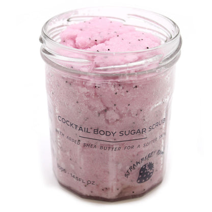 Fragranced Sugar Body Scrub - Strawberry Rum 300g - Vivid Aromas UK