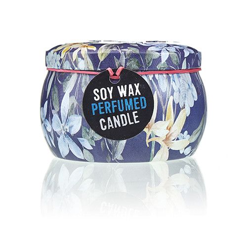 Art Tin Candle - Assorted Design - Romantic Garden - Tea & Rose - Vivid Aromas UK