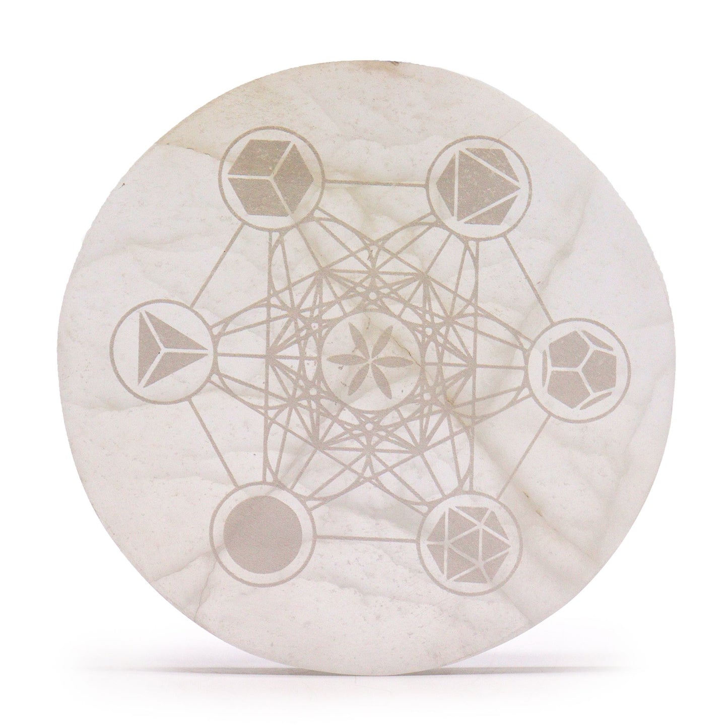 Large Charging Plate 18cm - Sacred Geometry - Vivid Aromas UK