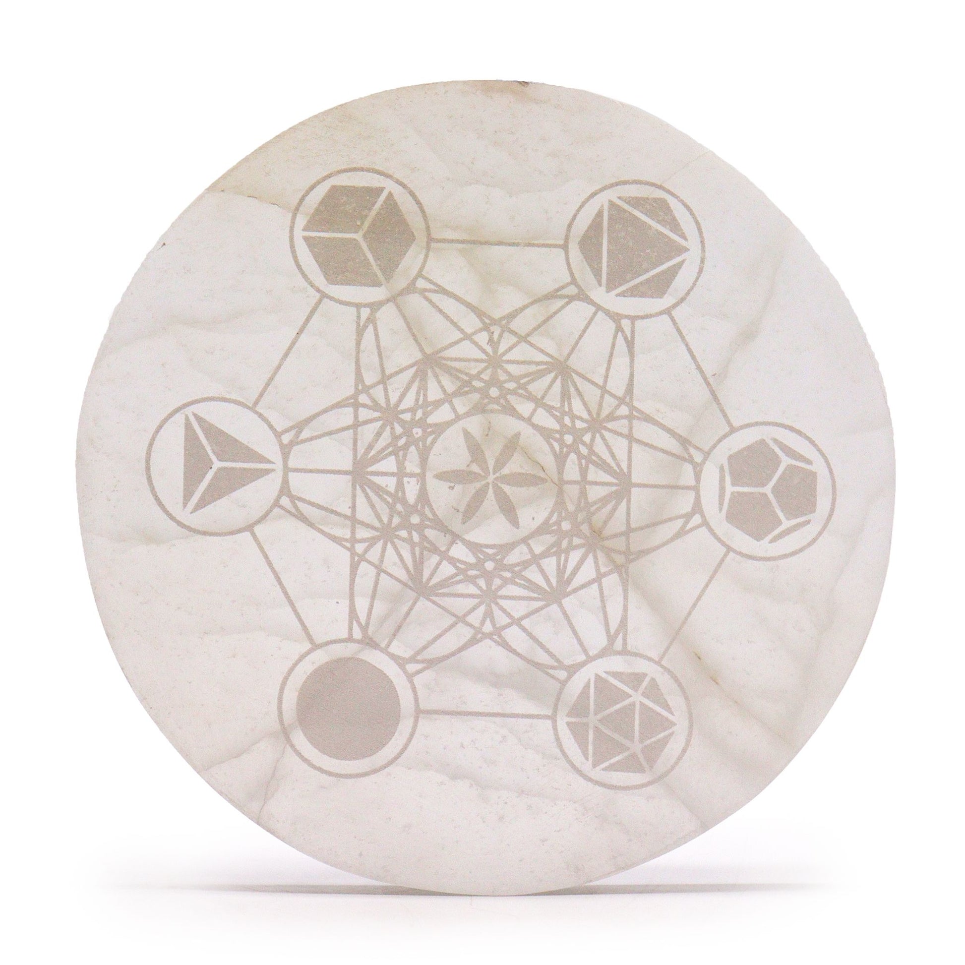 Large Charging Plate 18cm - Sacred Geometry - Vivid Aromas UK