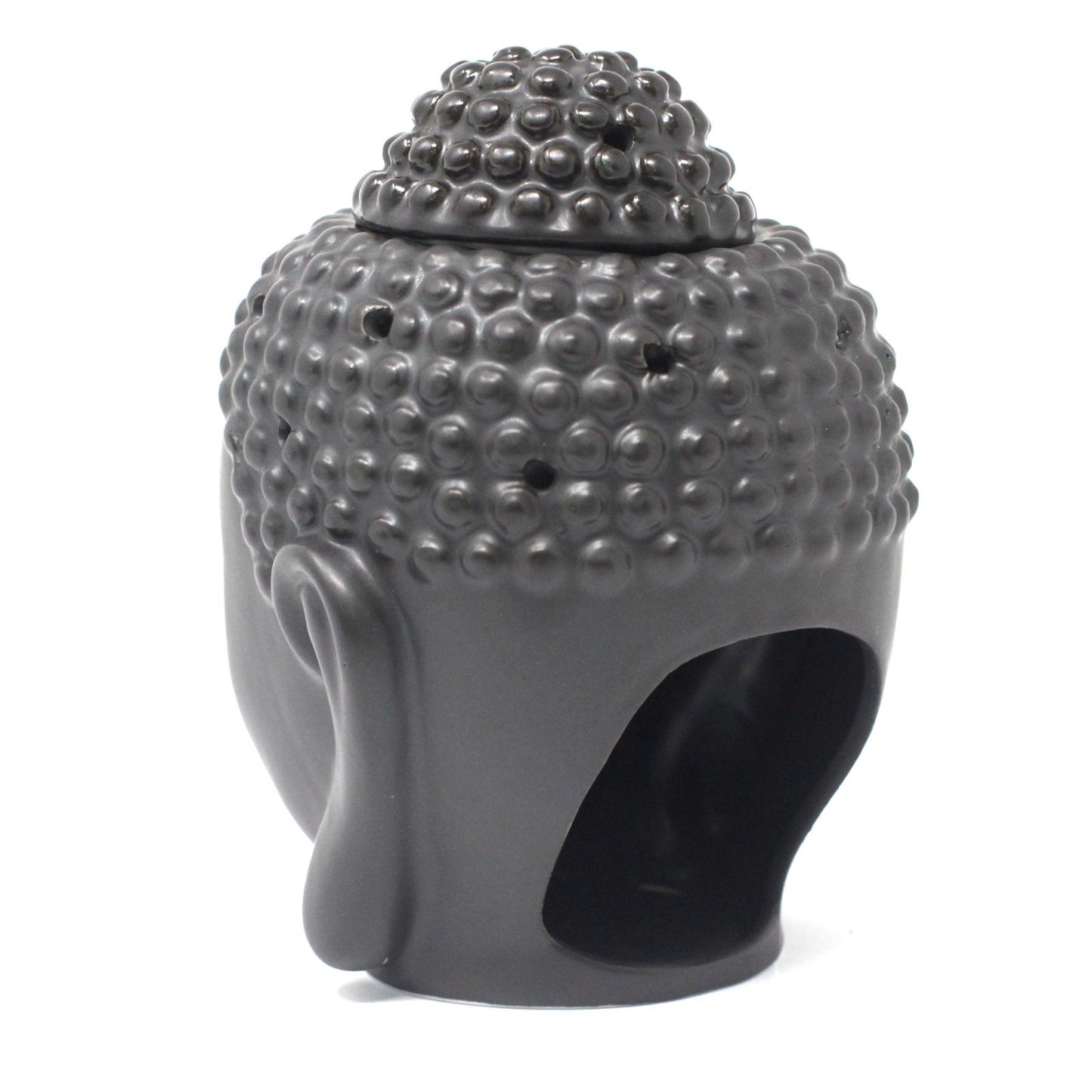 Buddah Head Oil Burner - Dark Brown - Vivid Aromas UK