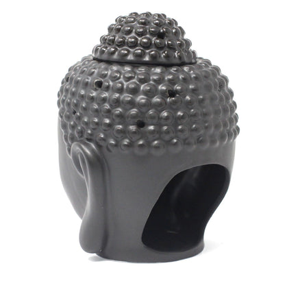 Buddah Head Oil Burner - Dark Brown - Vivid Aromas UK