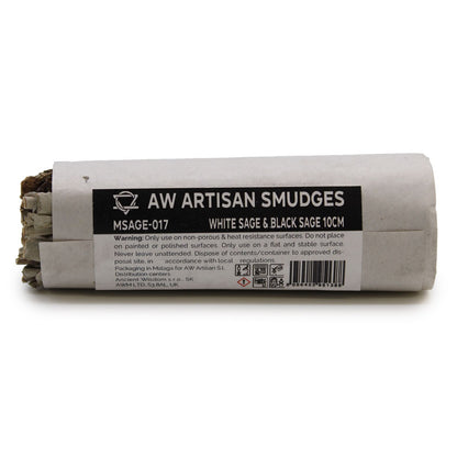 Smudge Stick - White Sage & Black Sage 10cm - Vivid Aromas UK