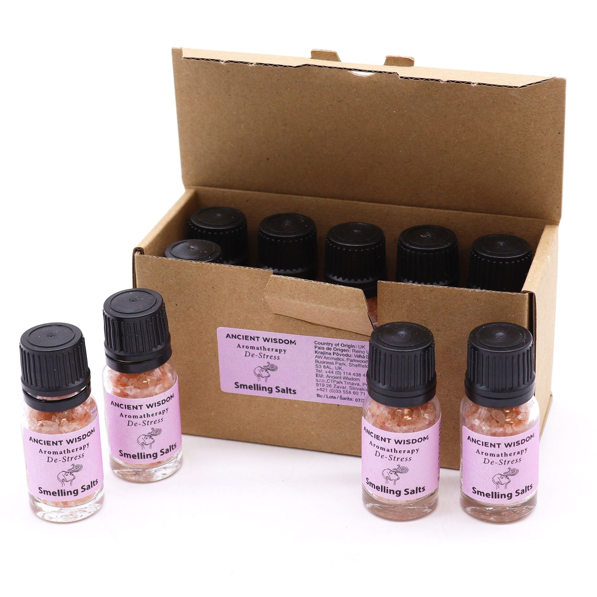 De-Stress Aromatherapy Smelling Salt - Vivid Aromas UK