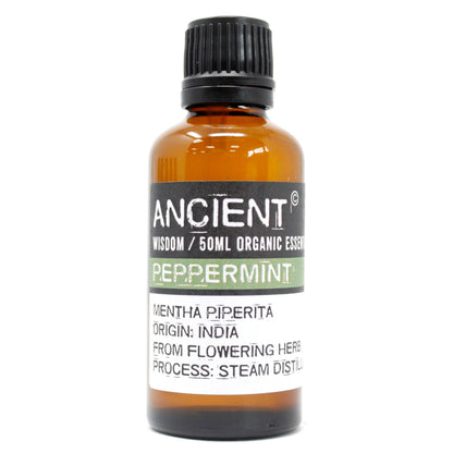 Peppermint Organic Essential Oil 50ml - Vivid Aromas UK