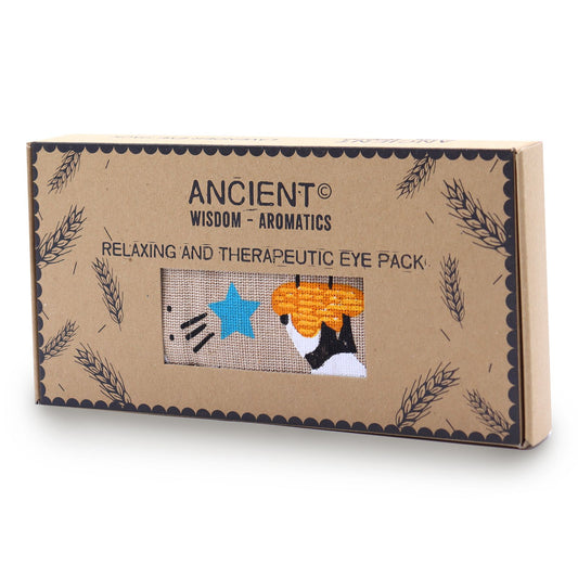 Lavender Natural Cotton and Juco Eye Pillow in Gift Box - Sleepy Panda - Vivid Aromas UK