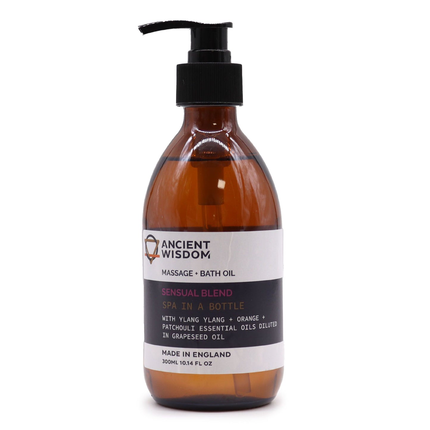 Aromatherapy Massage and Bath Oil - Sensual 300ml - Vivid Aromas UK