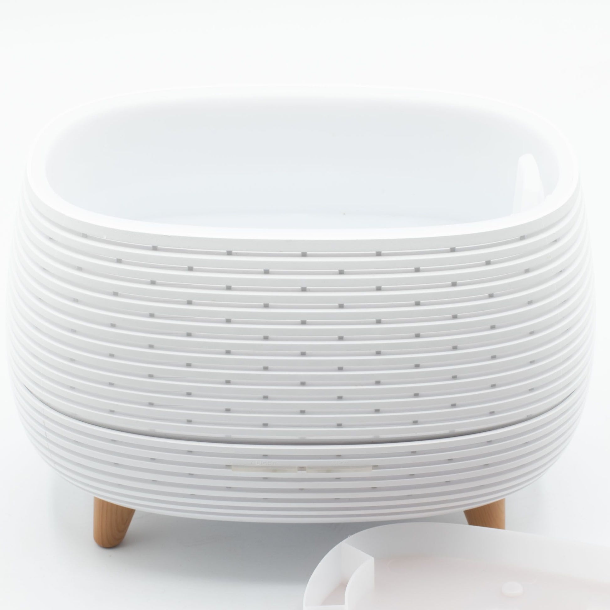 Futuristic Ribbed Aroma Diffuser with Colour-Changing Light - Vivid Aromas UK
