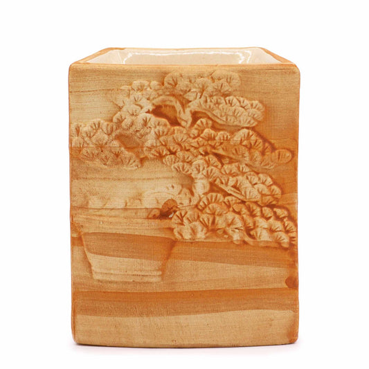 Hand Painted Bonsai Burner - Sand - Vivid Aromas UK