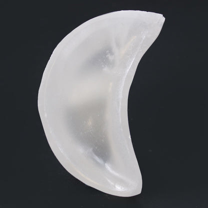 Selenite Moon Bowl - 10cm - Vivid Aromas UK