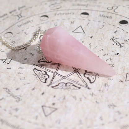 Ancient Witch Spell Incense - Love - Rose Quartz Pendulum - Vivid Aromas UK