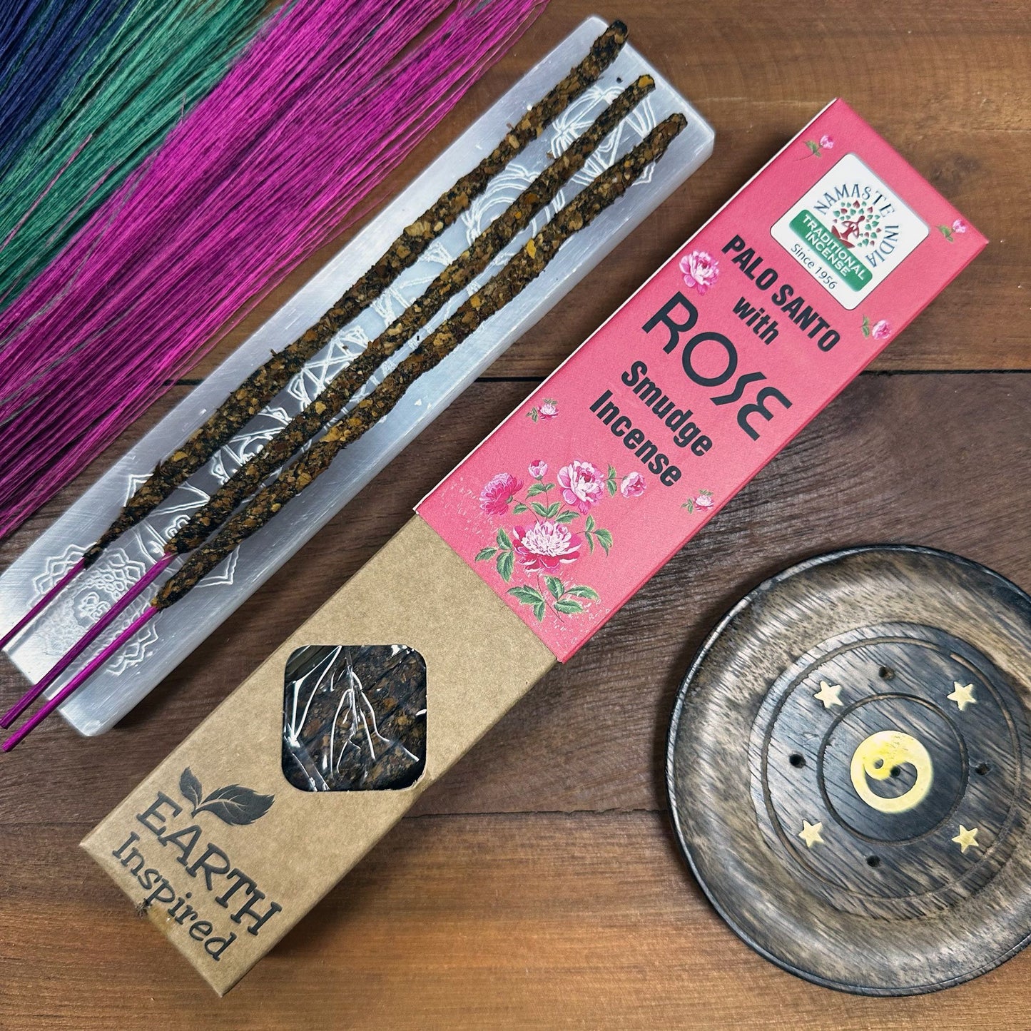 Earth Inspired Smudge Incense - Rose - Vivid Aromas UK
