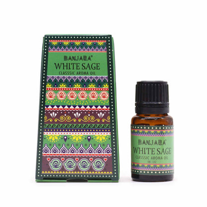 Banjara Indian Fragrance Oil 10ml - White Sage - Vivid Aromas UK