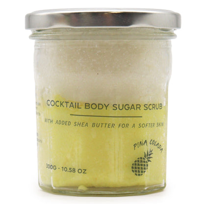 Fragranced Sugar Body Scrub - Pinacolada 300g - Vivid Aromas UK